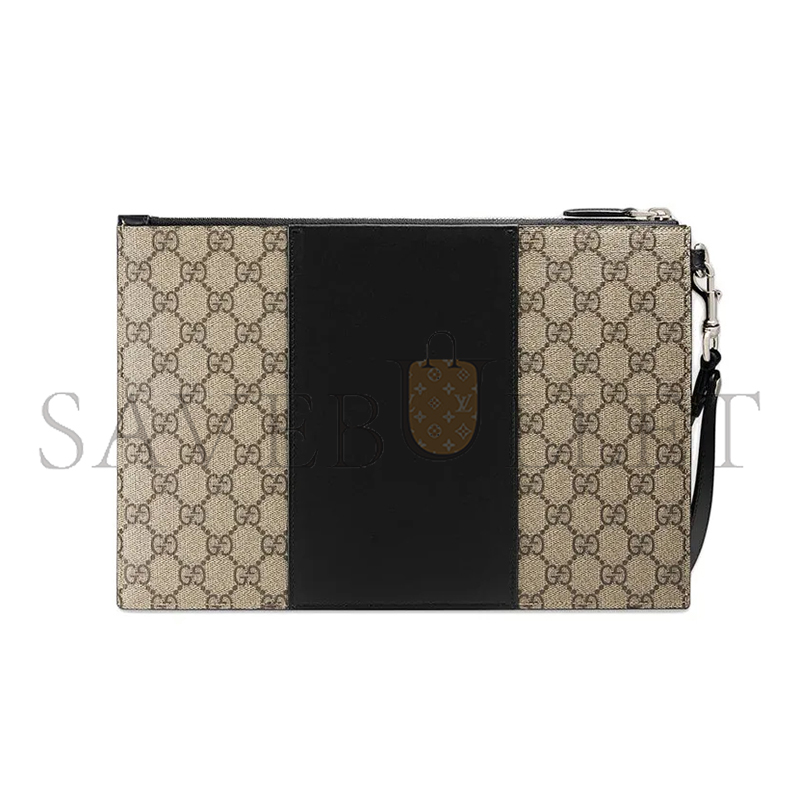 GUCCI GG SUPREME WEB POUCH 495017 (30.5*21*1.5cm)